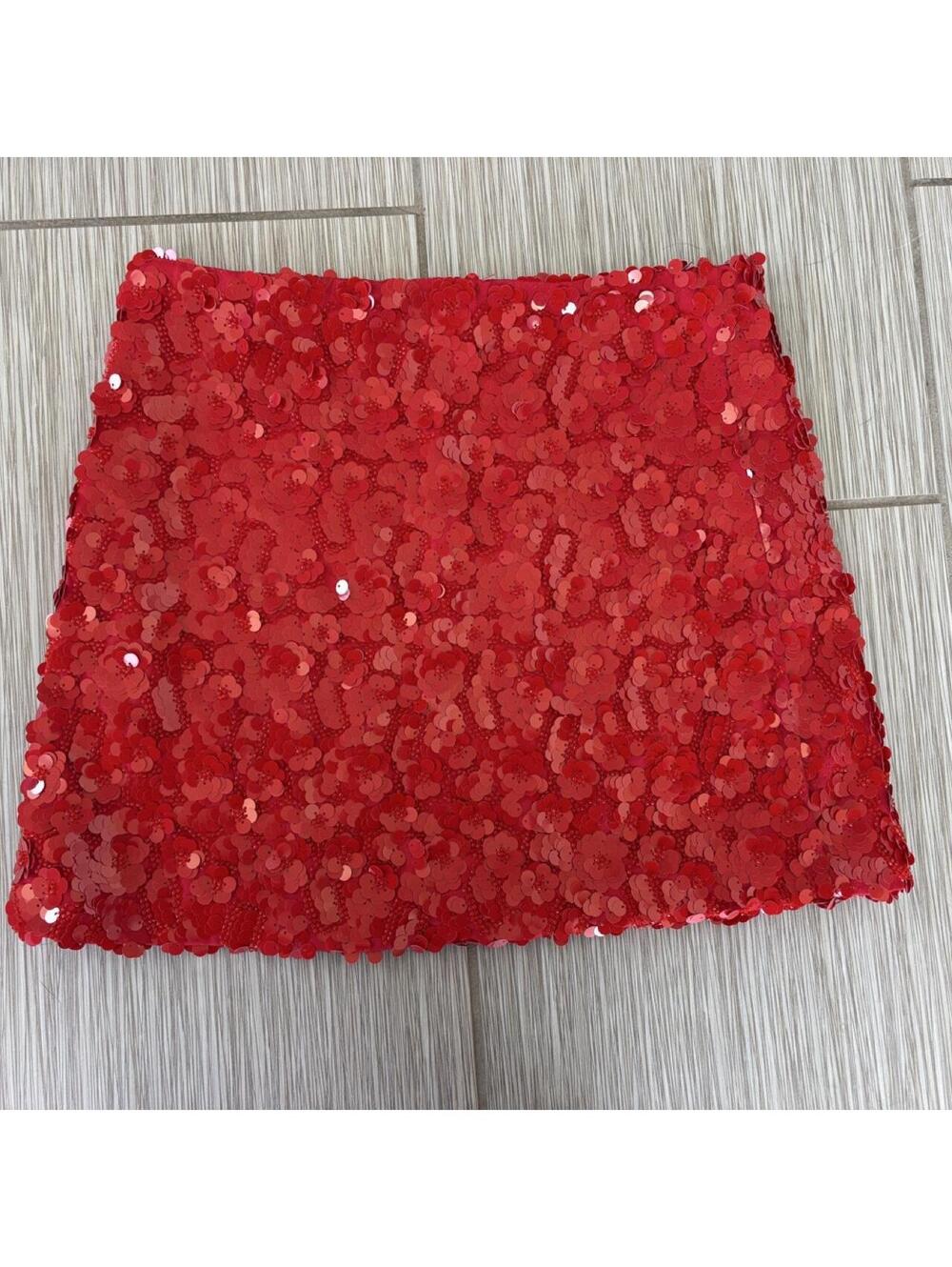 Zara Women's Red Skirt - Picture 2 of 6